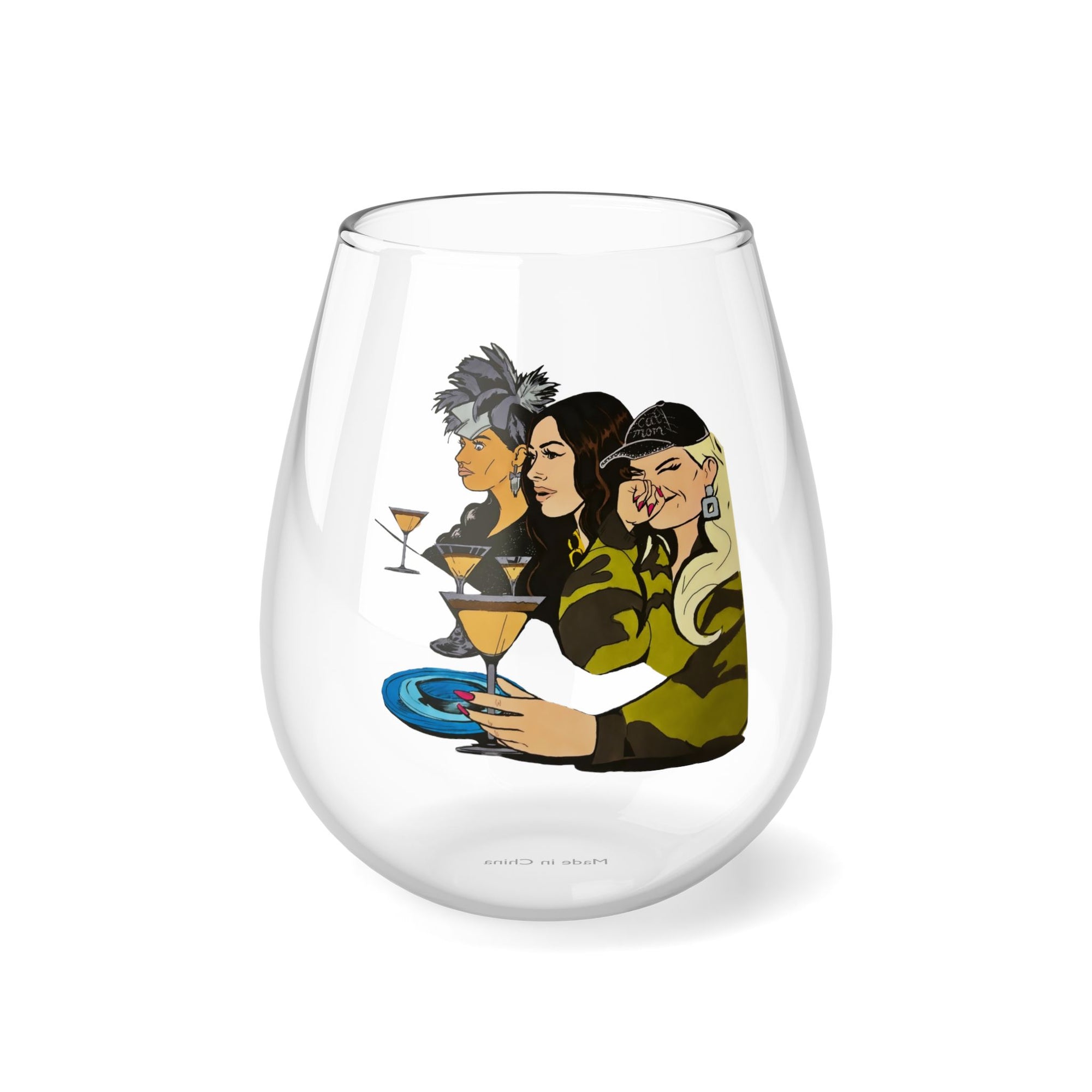 RHOSLC Heather Espresso, Stemless Wine Glass, 11.75oz