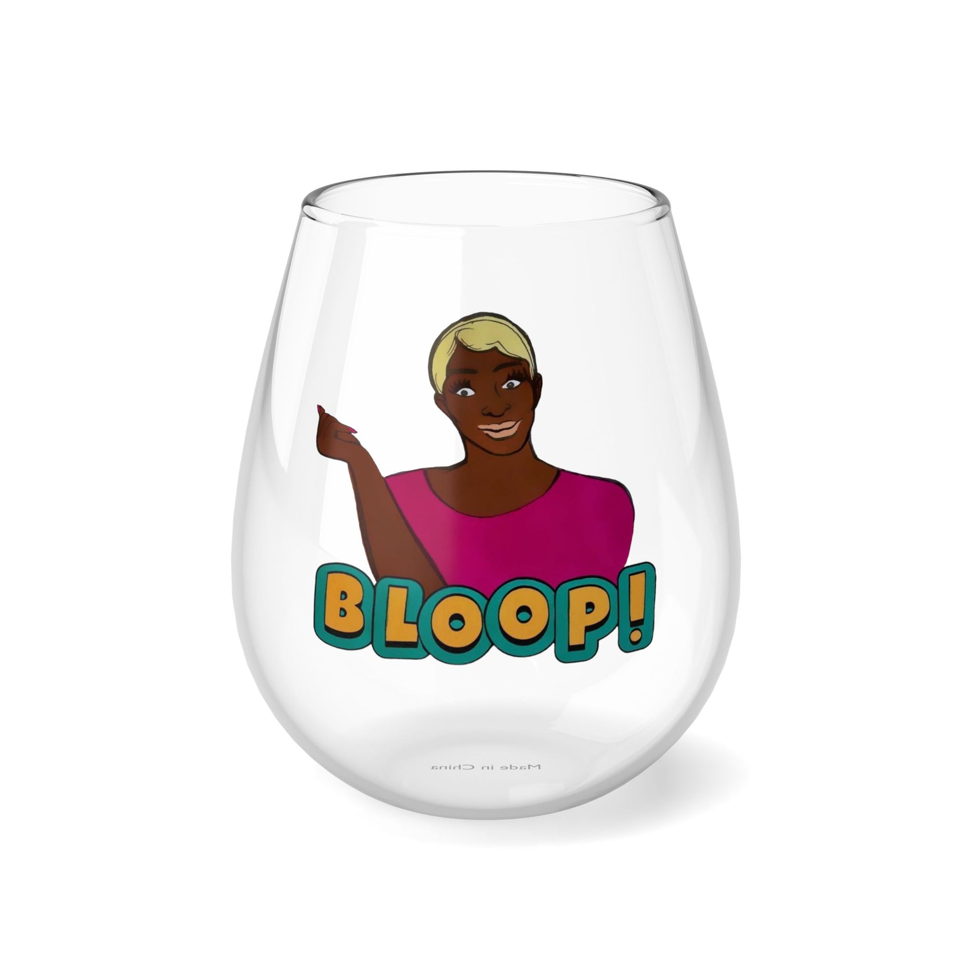 RHOA "BLOOP", Stemless Wine Glass, 11.75oz Featuring Nene Leakes