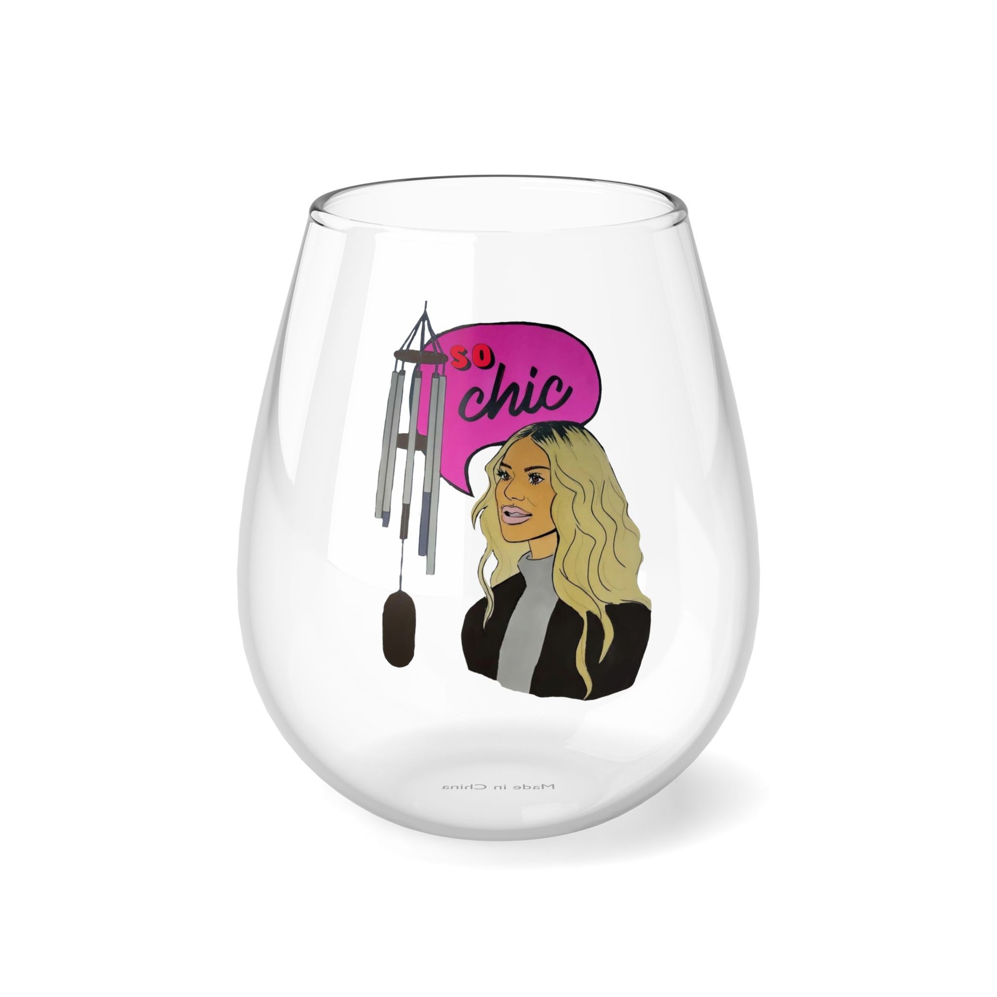 RHOBH So Chic, Stemless Wine Glass, 11.75oz Featuring Dorit Kemsley