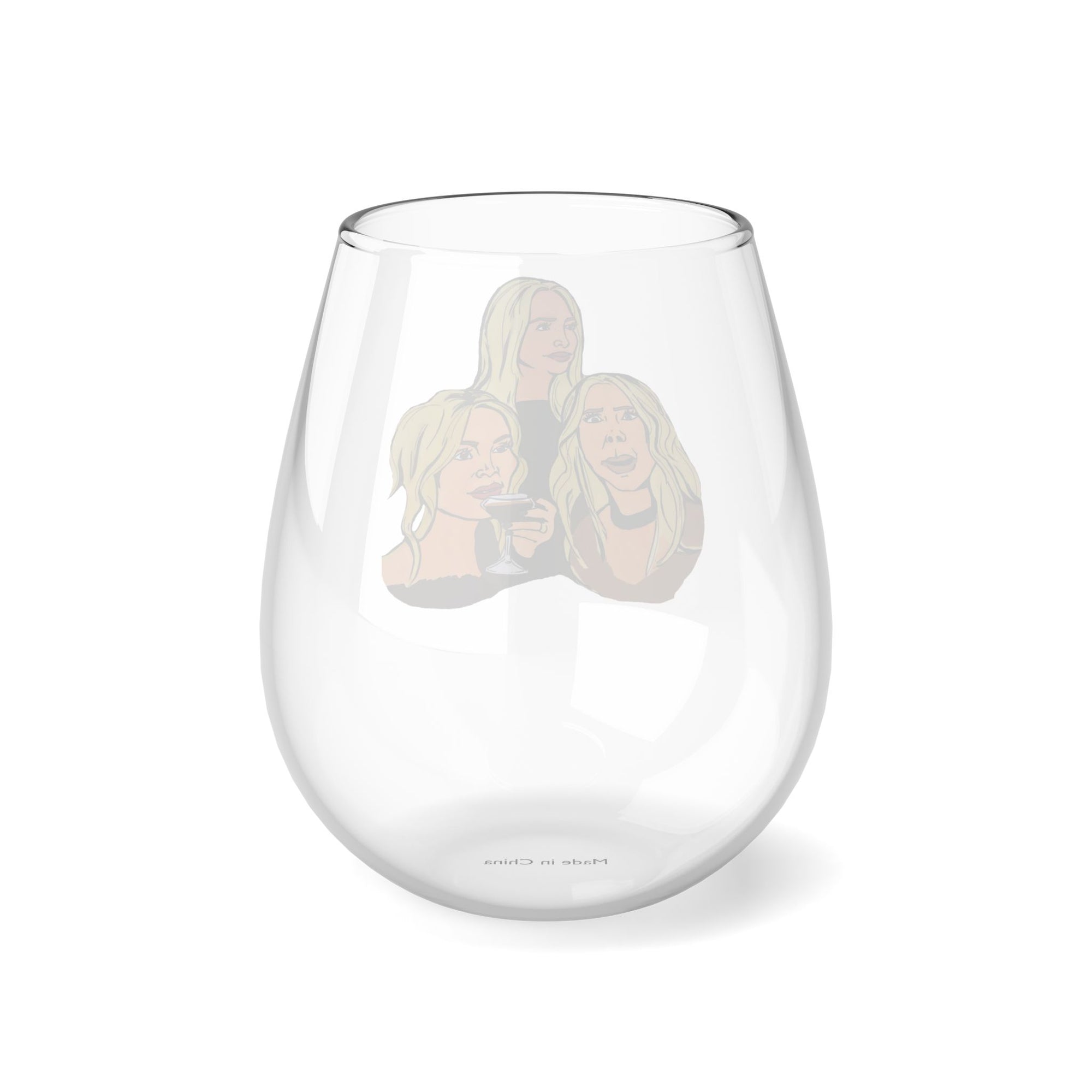 RHOC Tres Amigas, Stemless Wine Glass, 11.75oz