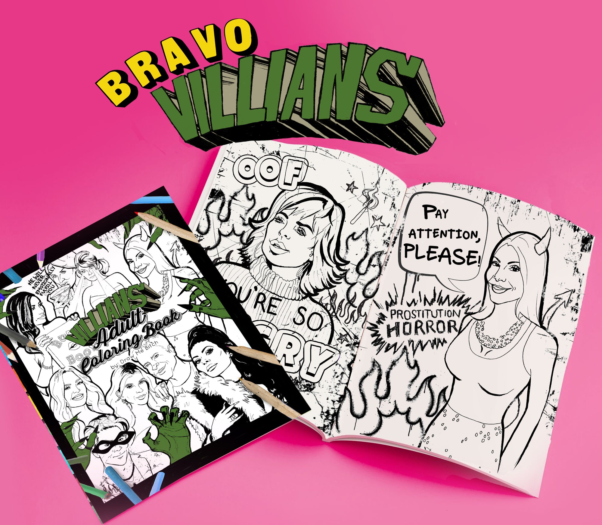 Bravo Villains Coloring Book