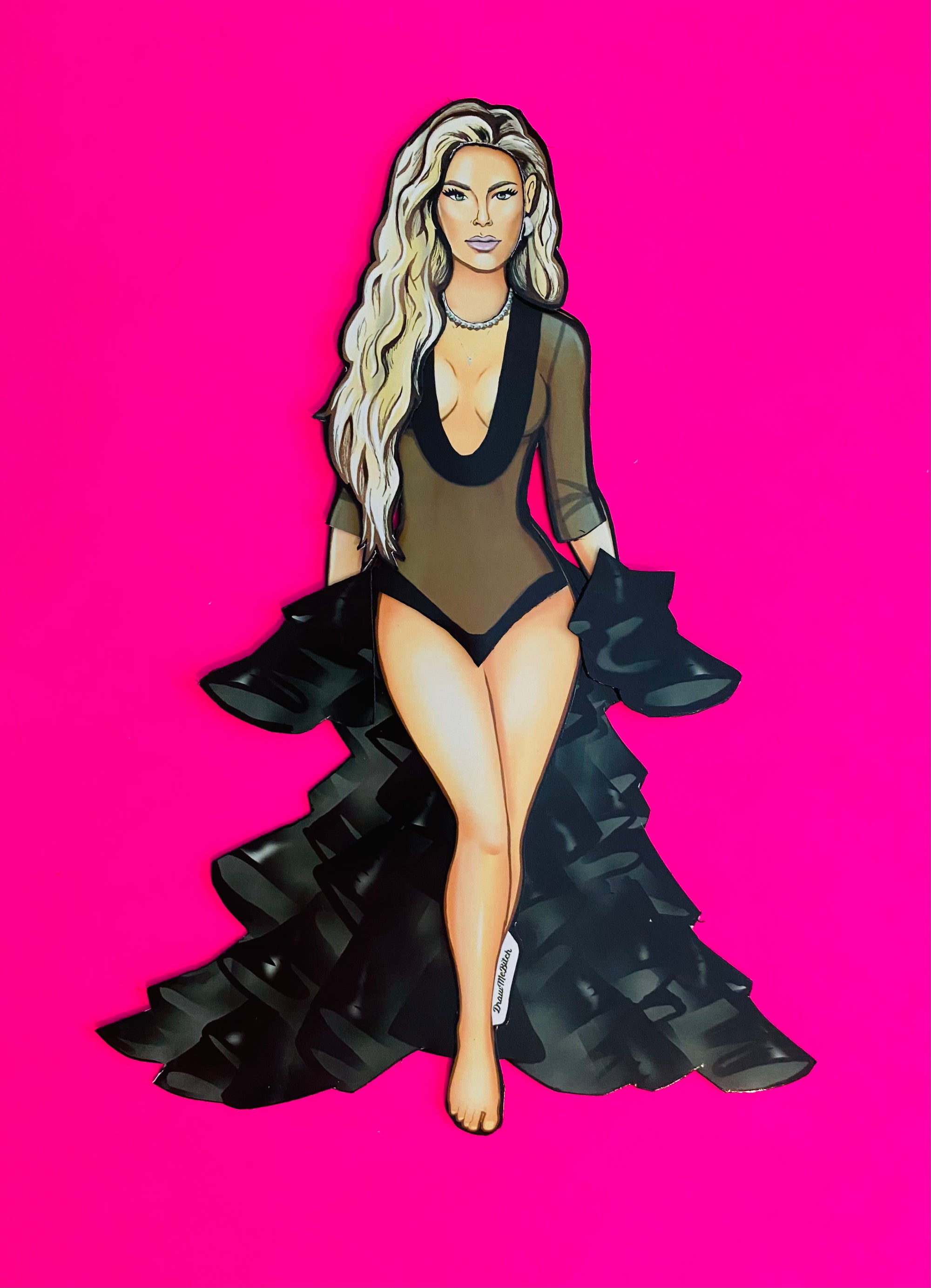 Ariana Magnetic "Paper Doll" Oversized Fridge Magnet