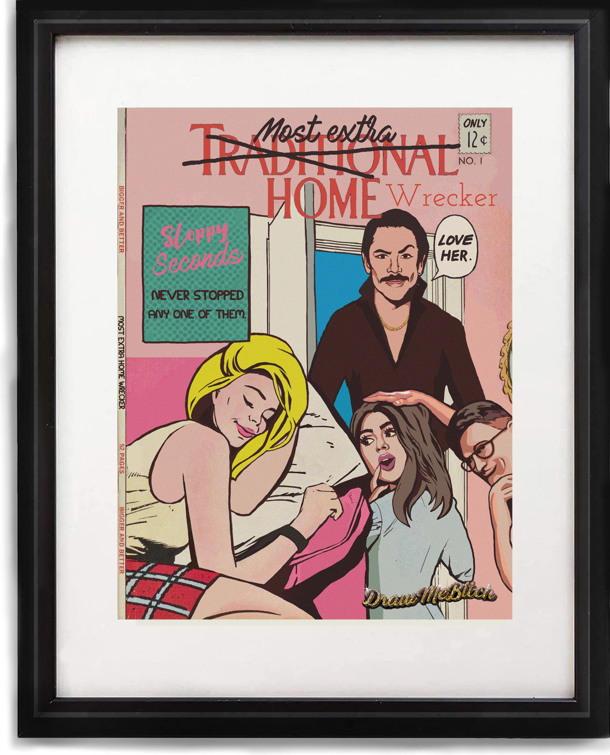 11 x 14 Frame Vanderpump Home Wrecker Comic