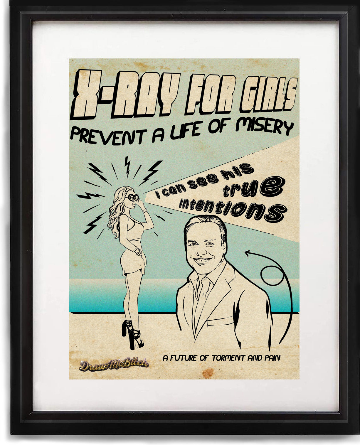 11 x 14 Frame Lisa Hochstein  RHOM Comic